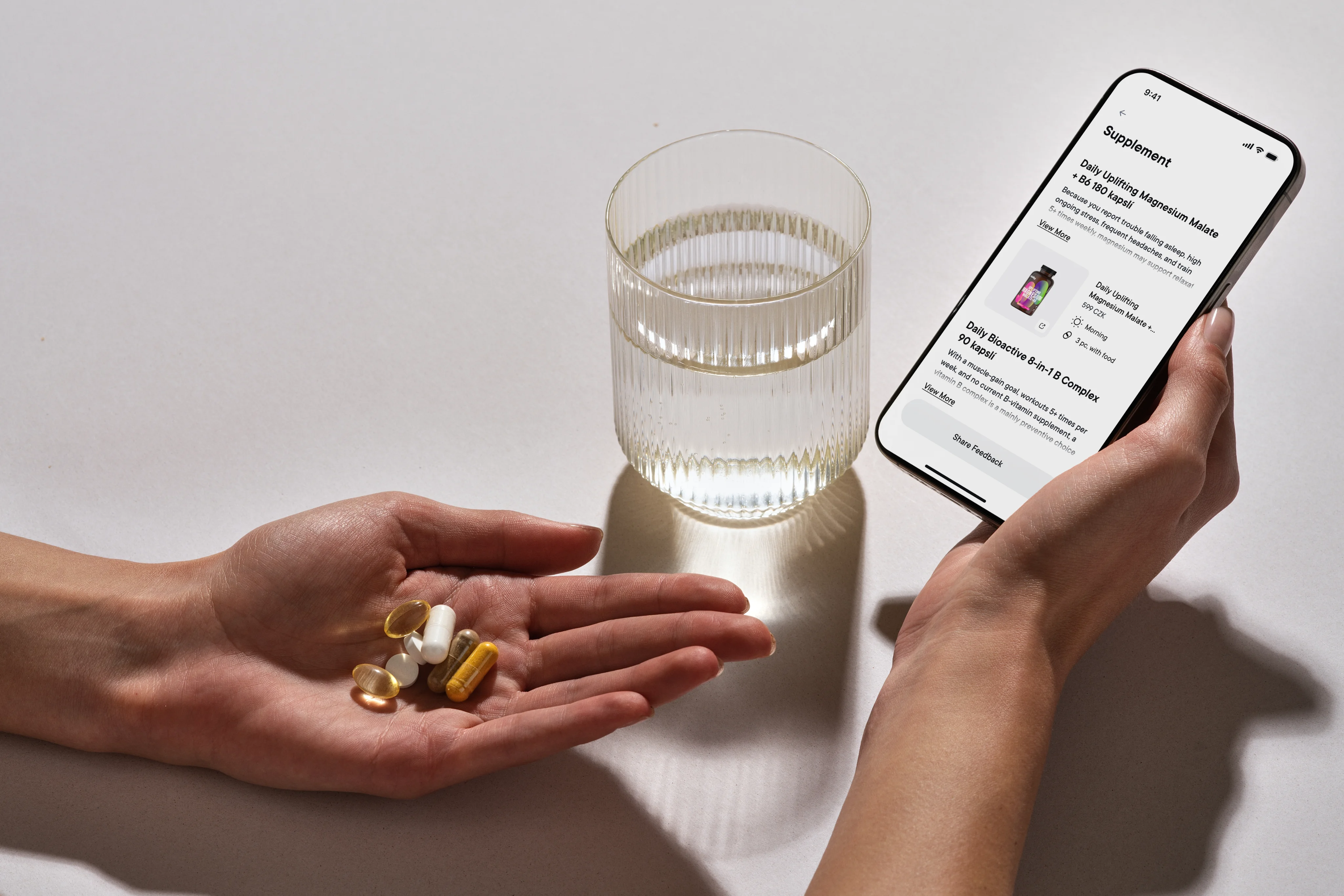 Personalized health plan inside the Macromo app